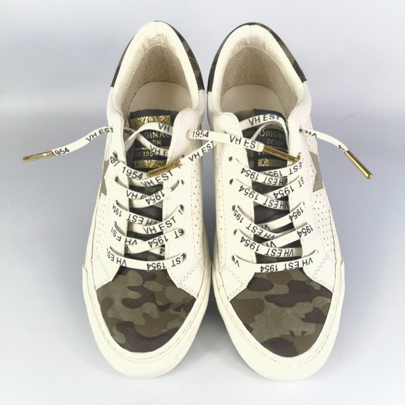 NEW Vintage Havana Sneakers women's 6.5 US White Camo - Picture 3 of 9